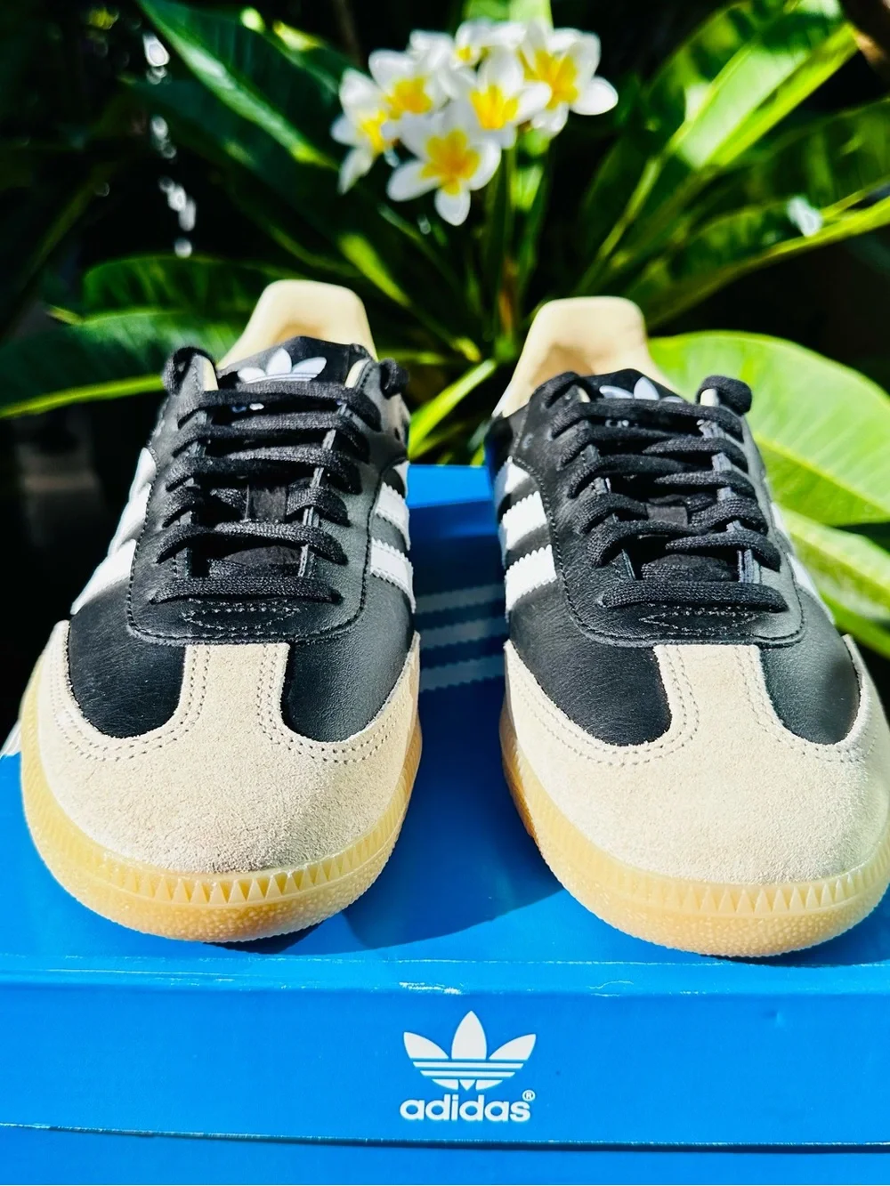 adidas Samba OG Sneakers in Black and Tan